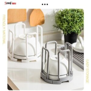 Retractable Plastic Drain Glass Plate Holder