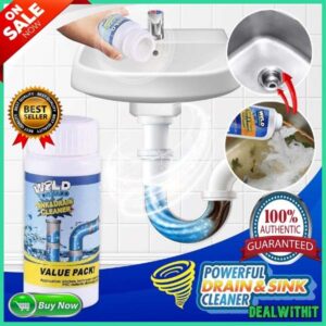 Pack Of 3 Quick Wash Sink & Drain Cleaner
