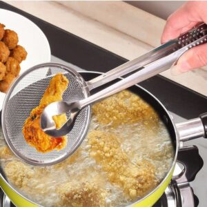 Multi-Purpose Frying Tong and Oil Strainer