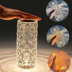 pack of 1 Acrylic Crystal Desk Lamp LED Charging